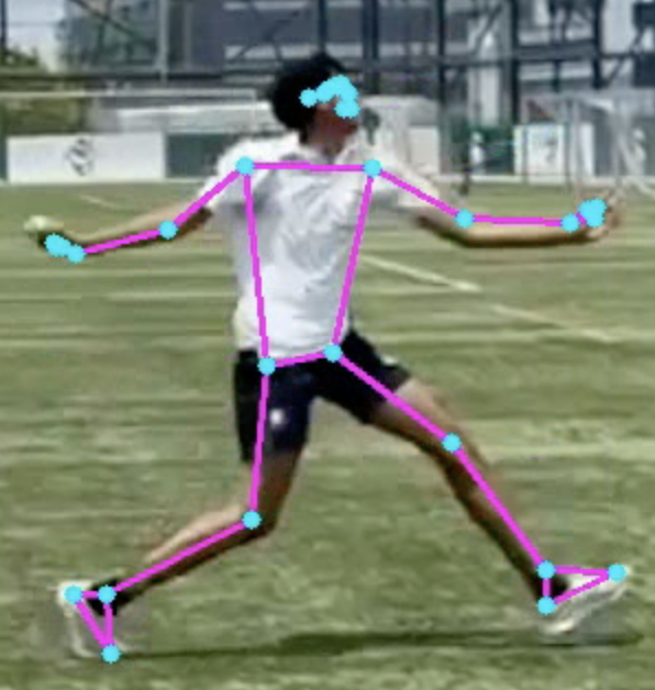 Side-view pose tracking on a fast bowling delivery
